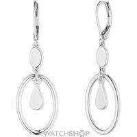Ladies Nine West Silver Plated Earrings 60431612-G03