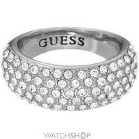 Ladies Guess Stainless Steel Size N Pave Tapered Ring UBR51431-54
