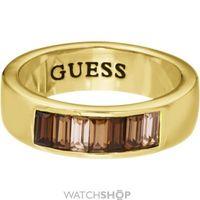 Ladies Guess PVD Gold plated Size P Ring UBR51403-56