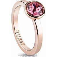 Ladies Guess Rose Gold Plated Miami Ring UBR83019-54