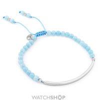 Ladies Lola Rose Silver Plated Bishops Road Baby Blue Dyed Quartz Bracelet 611039