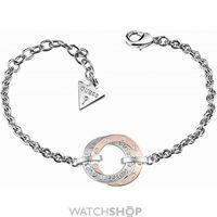 ladies guess two tone steel and rose plate e motions bracelet ubb83068 ...