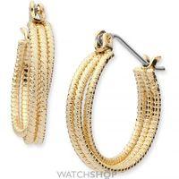 Ladies Nine West Gold Plated Hoop Earrings 60459655-887
