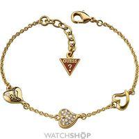 ladies guess gold plated bracelet ubb71333