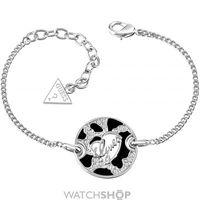 ladies guess rhodium plated guess adventure bracelet ubb61061 l