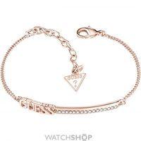 ladies guess rose gold plated linear bracelet ubb82039 l