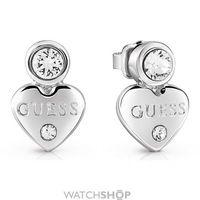 Ladies Guess Rhodium Plated Guessy Earrings UBE82001
