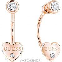 Ladies Guess Rose Gold Plated Guessy Earrings UBE82006
