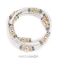 ladies nine west two tone steelgold plate metal mingle bracelet 604412 ...