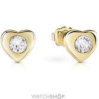 Ladies Guess Gold Plated Little Heart Stud Earrings UBE61084