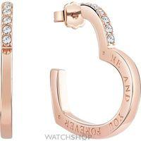 Ladies Guess Rose Gold Plated Guess Frame Earrings UBE82047