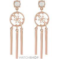 Ladies Guess Rose Gold Plated Miss Divine Earrings UBE82066