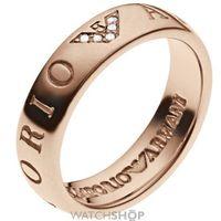 Ladies Emporio Armani Sterling Silver Size P Ring EG3146221508