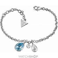 ladies guess rhodium plated santorini bracelet ubb83039 l