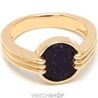 Ladies Lola Rose Gold Plated Blue Sandstone Garbo Mini Ring 583671