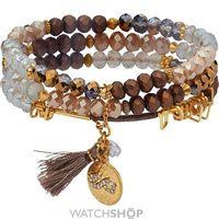 Ladies Lonna And Lilly Gold Plated Set of 3 Stretch Bracelets 60451927-C48