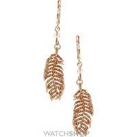 ladies lonna and lilly gold plated feather earrings 60451919 9dh