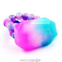 ladies lola rose vintage botanics rainbow quartzite stretch ring 64335 ...