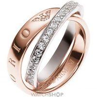 Ladies Emporio Armani Sterling Silver Size K Ring EG3123221503