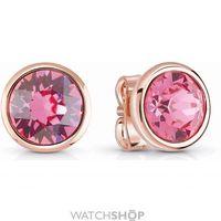 Ladies Guess Rose Gold Plated Miami Earrings UBE83046