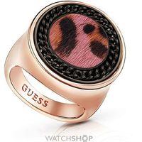 Ladies Guess Rose Gold Plated Animal Twist Ring UBR82003-54