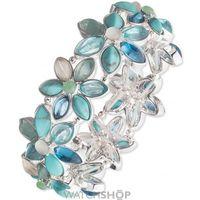 Ladies Anne Klein Silver Plated Stretch Flower Bracelet 60458245-G03