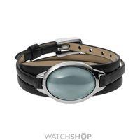 Ladies Skagen Stainless Steel Leather Wrap Bracelet SKJ0390040