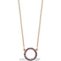 Ladies Lola Rose Sterling Silver Iolite Mini Circle Charm Necklace R0009-30800