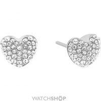 Ladies Michael Kors Silver Plated Heart Motif Stud Earrings MKJ6319040
