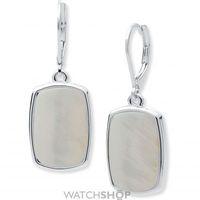 Ladies Nine West Silver Plated Drop Earrings 60459721-I15