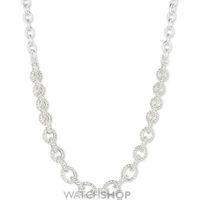 ladies anne klein silver plated crystal glitz necklace 60422467 g03