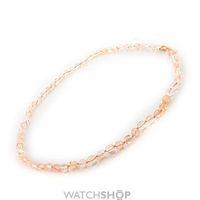 Ladies Lola Rose Gold Plated Maddison Fairy Pink Rock Crystal Necklace 619318