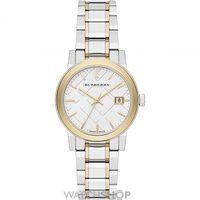 ladies burberry the city engraved check watch bu9115