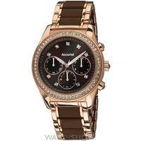 Ladies Accurist London Chronograph Watch LB211BR