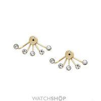 ladies fossil gold plated chandelier ear jackets jf02393710