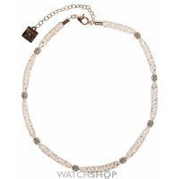 ladies anne klein rose gold plated a little sparkle necklace 60439885  ...