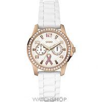 ladies guess sparkling pink watch w0032l3