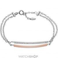Ladies Fossil Two-Tone Steel and Rose Plate Iconic Bangle JF02572998