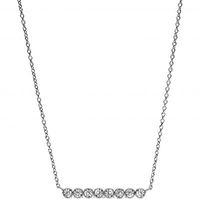 Ladies Fossil Silver Plated Glitz Necklace JF02589040
