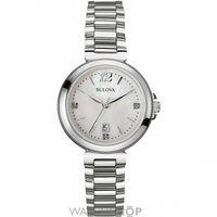 ladies bulova diamond gallery diamond watch 96p149