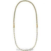 Ladies DKNY PVD Gold plated Chambers Necklace NJ2177710