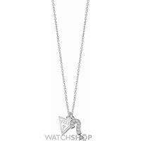 ladies guess rhodium plated feelguess necklace ubn83064