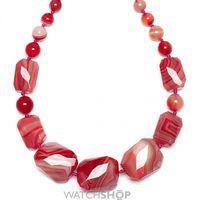 Ladies Lola Rose Gold Plated Baltazar Scarlet Agate Necklace 618793