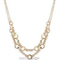 Ladies Anne Klein Gold Plated Double Layer Hoop Necklace 60458170-887