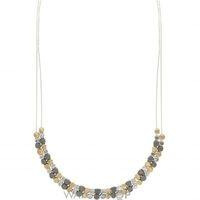Ladies Nine West Two-tone steel/gold plate Double row Necklace 60450245-Z01