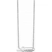 ladies guess rhodium plated pin up necklace ubn83117