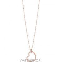 Ladies Guess Rose Gold Plated Guess Frame Necklace UBN82061