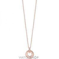 Ladies Guess Rose Gold Plated Heart Devotion Necklace UBN82049