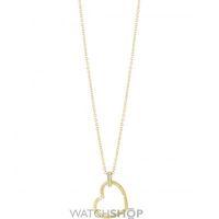 ladies guess gold plated guess frame necklace ubn82060