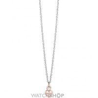 Ladies Guess Two-Tone Steel and Rose Plate Guessy Necklace UBN82014